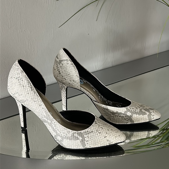 Brash Shoes Brash Womens Michelle Dorsay Pump Snakeskin Print Size